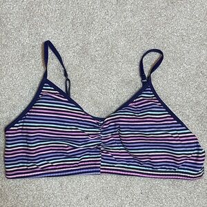 3/$10 💜 Fruit of the Loom Multicolor Striped Kids Bra
